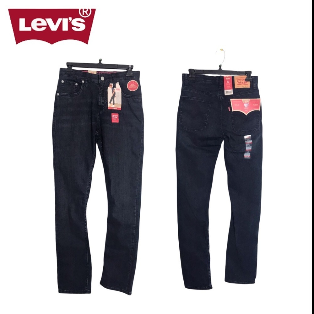 NWT Levi’s Boys 511 Slim-Fit Flex Waistband Jeans Size 16 Reg (28 X 30)